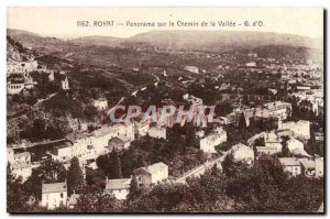 Royat Old Postcard Panorama on the way to the valley