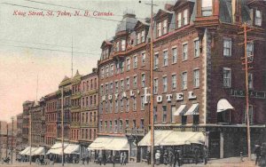 King Street St John New Brunswick Canada postcard