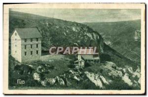 Old Postcard Mountaineering Dargilan Cave L & # 39hotel the edge of Jonte canyon