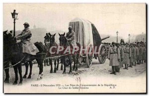 Old Postcard The Paris Fetes du Cinquantenaire of the Republic Char Unknown S...