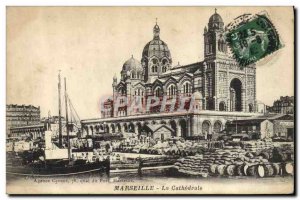 Old Postcard Marseille La Cathedrale