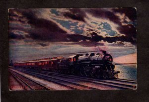 IL Twentieth Century Limited Railroad Train Engine Chicago Illinois Postcard