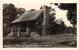 RPPC,AZO, Payne, Branson, Shepherd of the Hills, Matt's Cabin, MO,Old Postcard