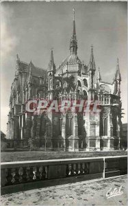 Modern Postcard The Cathedral of Reims (XIII Century) The apse and transept b...