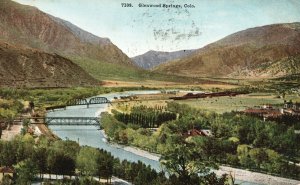 Vintage Postcard 1916 Resort City Known For Ho Springs Glenwood Springs Colorado