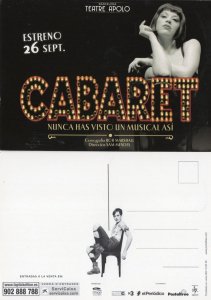 Cabaret Musical Madrid Spanish Spain Teatre Apolo Advertising Postcard