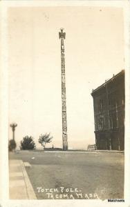 Circa 1915 Totem Pole, TACOMA, WASHINGTON RPPC 6219