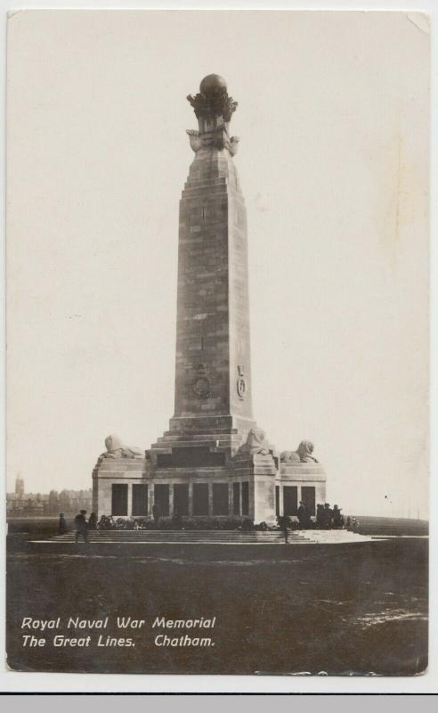 Kent; Royal Naval War Memorial, Chatham RP PPC Unposted, c 1910's