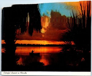 Postcard - Colorful Sunset in Florida