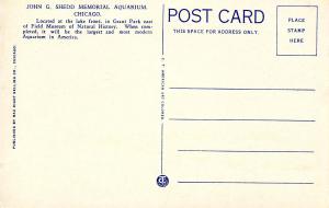 IL - Chicago. Shedd Memorial Aquarium