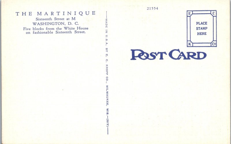 The Martinique Hotel, Washington DC