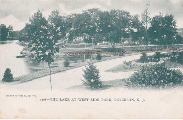 The Lake at West Side Park - Paterson, New Jersey NJ - UDB