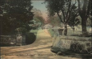 Port Chester New York NY Mallory Residence c1910 Vintage Postcard