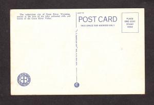 WY Castle Rock Bridge Green River Wyoming Postcard, On Union Pacific Railroad