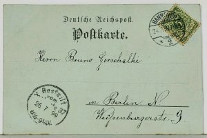 Hannover Goseriede-Brunnen 1899 Photo Beautiful Fountain Postcard K10