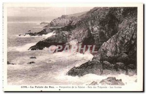 Old Postcard The Pointe du Raz Perspective Cliff Bay of Souls Caves