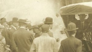 Columbus OHIO RP 1910 STREETCAR STRIKE Riot BLOWING UP TROLLEY Social History
