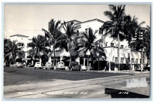 1951 The Colony Hotel Palm Trees Delray Beach Florida FL RPPC Photo Postcard