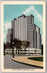 Montreal Canada 1940s Postcard Hotel Laurentian