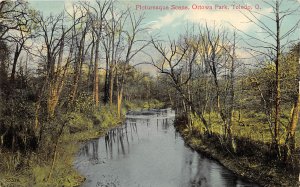 Toledo Ohio 1909 Postcard Picturesque Scene Ottawa Park 
