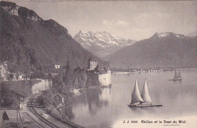 Switzerland Chillon et la Dent du Midi