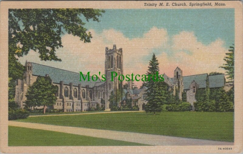 America Postcard - Trinity M.E.Church, Springfield, Massachusetts   RS25563