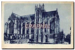 Old Postcard Metz Cathedral