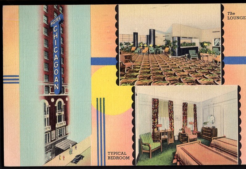 IL CHICAGO MultiView Hotel Chicagoan 67 W. Madison Street - pm1939 - Linen