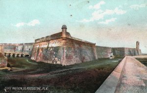 Vintage Postcard 1910's Fort Marion St. Augustine FL Florida Pub. Rotograph Co.