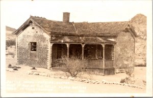 Real Photo Postcard Bottle House in Rhyolite, Nevada Built in 1905 by Tom Kelly