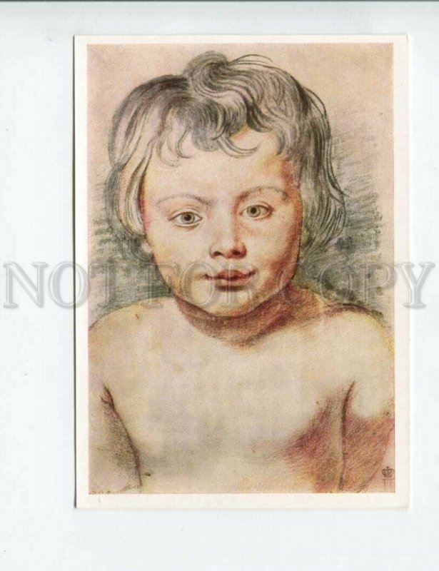 3141748 Portrait of Son Boy by RUBENS Old russian PC