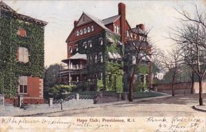 Rhode Island Providence Hope Club 1905