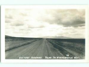 Pre-1940's rppc NICE VIEW Reno To Winnemucca Nevada NV i5587