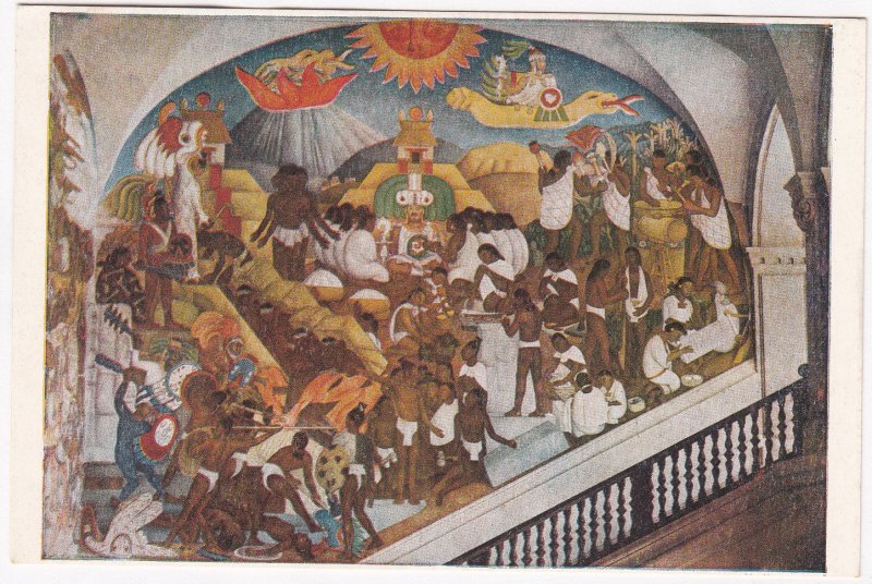 Fresco, Diego Rivera, The Legend of Quetzalcoatl (Toltec Period), Mexico