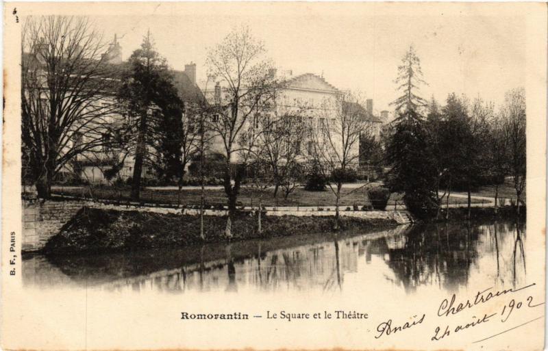 CPA Romorantin - Le Square et le Theatre (740825)