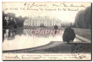 Old Postcard surroundings Lagny Guermantes Chateau La Piece water