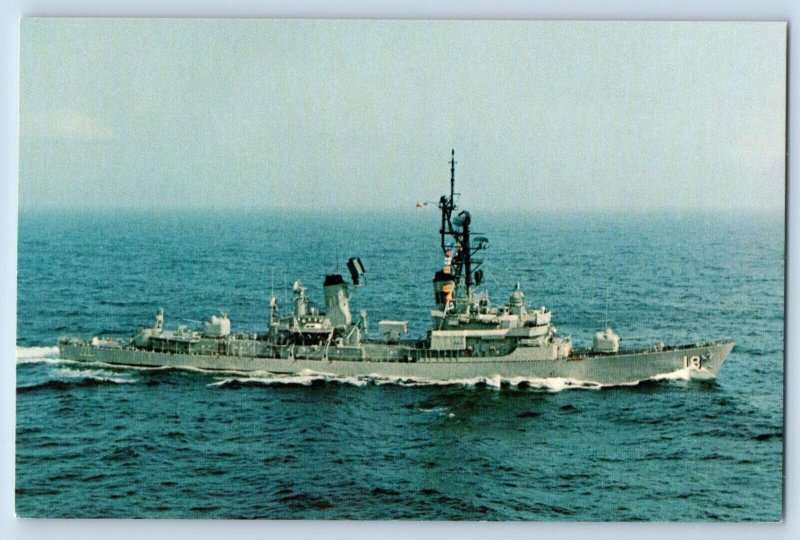 Westwego Louisiana LA Postcard USS Semmes DDG-18 Ship Guided Missile Destroyer