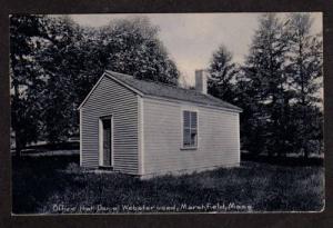 MA Daniel Webster Office MARSHFIELD MASS Postcard PC