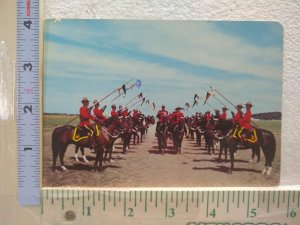 Postcard Troop inspection of the Royal Canadian Mounted Police, Canada