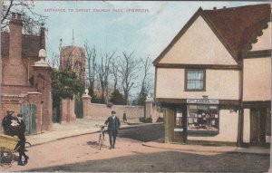 Suffolk Postcard - Ipswich, Entrance To Christ Church Park  XT391