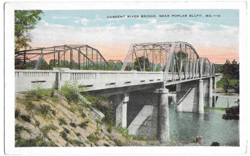 Current River Bridge, near Poplar Bluff, Missouri unused Kropp