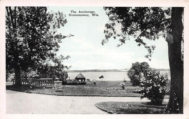 The Anchorage, Oconomowoc, Wisconsin, Early Postcard, Unused