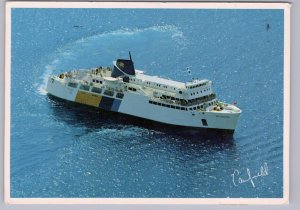 Ontario Northland Ferry, MS Chi-Cheemaun, Ontario, 1988 Aerial View Postcard