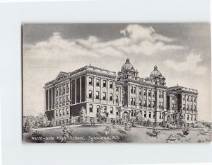 Postcard North side High School Syracuse New York USA