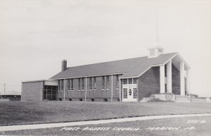 Iowa Marion First Baptist Church REal Photo