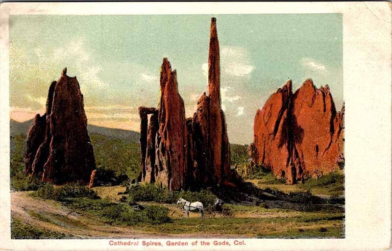 Postcard NATURE SCENE Colroado Springs Colorado CO AL8360