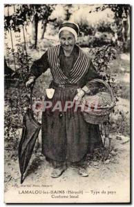 Lamalou les Bains - Type of Country - Local Costume - Old Postcard