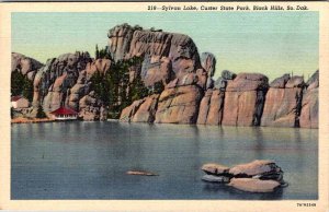 Postcard WATER SCENE Black Hills South Dakota SD AM1071