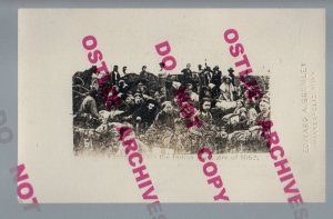 MINNESOTA 1862 SIOUX UPRISING Indians WHITE REFUGEES Resting BROMLEY #51 MN