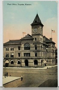 Topeka Kansas Post Office Vintage Postcard K6